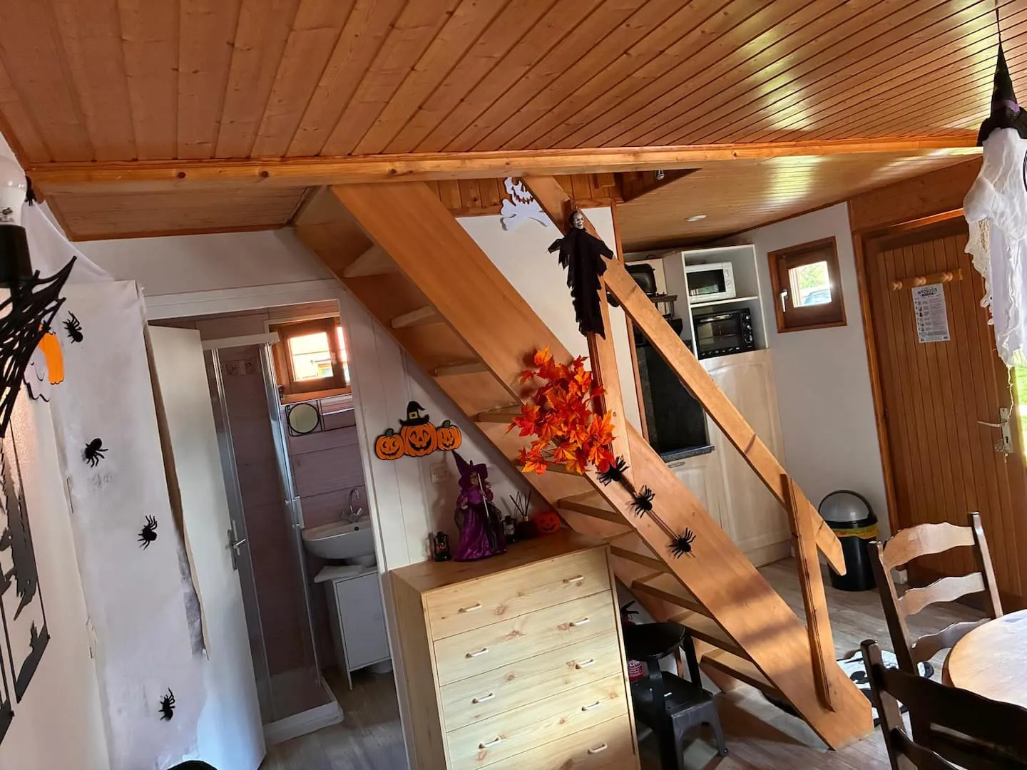 L'escalier décoré